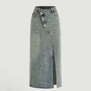 NWT Asymmetrical Denim Skirt from SHEIN